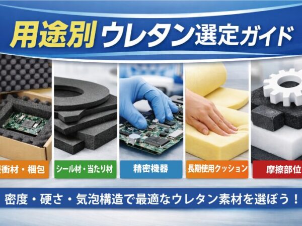 【用途別:最適なウレタンの選び方】密度・硬度・構造からわかる素材選定のポイント
